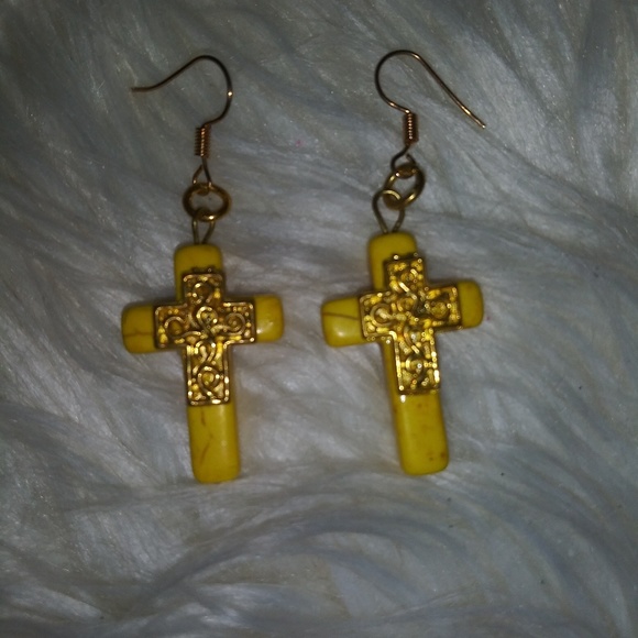 PoeticJewels Jewelry - Yellow Turquoise Earrings